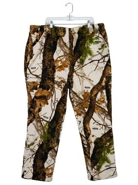 Scent-Lok Fleece Hunting Pants XXXL Realtree AP Snow Camo Scent Control EUC